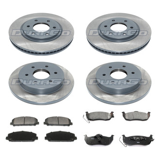 DuraGo® - Plain Front and Rear Brake Kit with Ceramic Pads