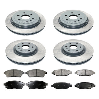 DuraGo® - Plain Front and Rear Brake Kit with Ceramic Pads