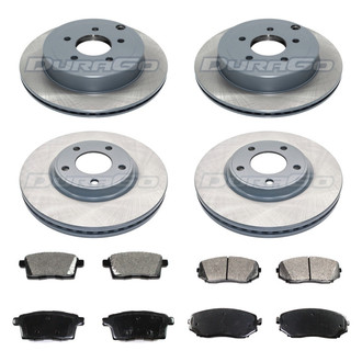 DuraGo® - Plain Front and Rear Brake Kit with Ceramic Pads