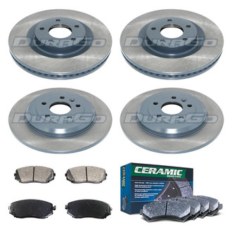 DuraGo® - Plain Front and Rear Brake Kit with Ceramic Pads