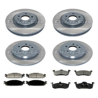 DuraGo® - Plain Front and Rear Brake Kit with Ceramic Pads