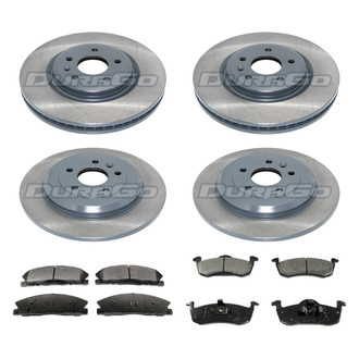 DuraGo® - Plain Front and Rear Brake Kit with Ceramic Pads