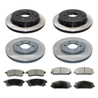 DuraGo® - Plain Front and Rear Brake Kit with Ceramic Pads