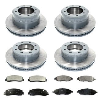 DuraGo® - Plain Front and Rear Brake Kit with Ceramic Pads
