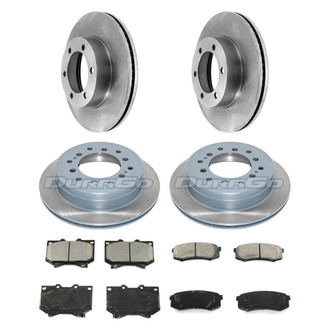 DuraGo® - Plain Front and Rear Brake Kit with Ceramic Pads