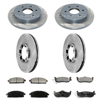 DuraGo® - Plain Front and Rear Brake Kit with Ceramic Pads