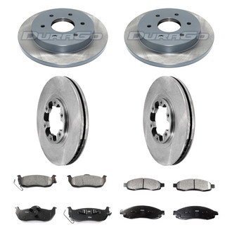 DuraGo® - Plain Front and Rear Brake Kit with Ceramic Pads