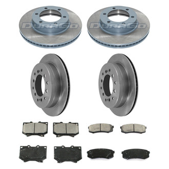 DuraGo® - Plain Front and Rear Brake Kit with Ceramic Pads