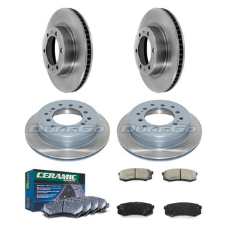 DuraGo® - Plain Front and Rear Brake Kit with Ceramic Pads