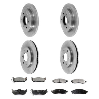DuraGo® - Plain Front and Rear Brake Kit with Ceramic Pads