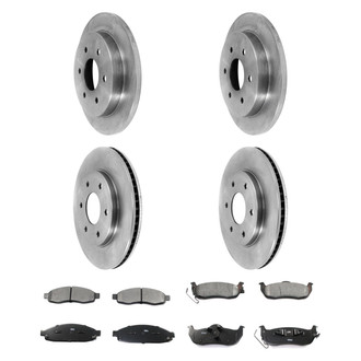 DuraGo® - Plain Front and Rear Brake Kit with Ceramic Pads