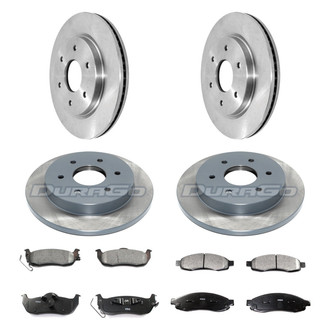 DuraGo® - Plain Front and Rear Brake Kit with Ceramic Pads