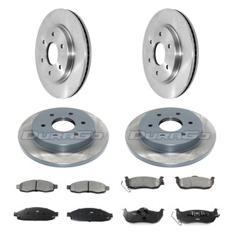 DuraGo® - Plain Front and Rear Brake Kit with Ceramic Pads