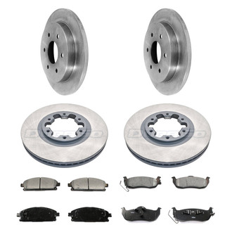 DuraGo® - Plain Front and Rear Brake Kit with Ceramic Pads
