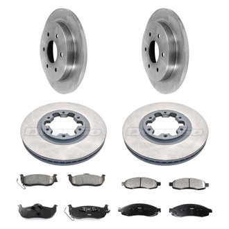 DuraGo® - Plain Front and Rear Brake Kit with Ceramic Pads