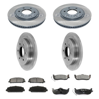 DuraGo® - Plain Front and Rear Brake Kit with Ceramic Pads