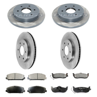 DuraGo® - Plain Front and Rear Brake Kit with Ceramic Pads