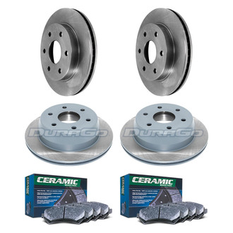 DuraGo® - Plain Front and Rear Brake Kit with Ceramic Pads