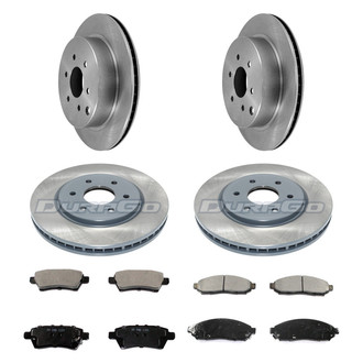 DuraGo® - Plain Front and Rear Brake Kit with Ceramic Pads
