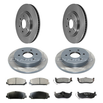 DuraGo® - Plain Front and Rear Brake Kit with Ceramic Pads