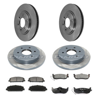 DuraGo® - Plain Front and Rear Brake Kit with Ceramic Pads