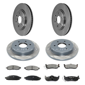 DuraGo® - Plain Front and Rear Brake Kit with Ceramic Pads