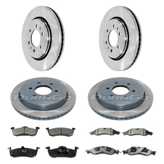 DuraGo® - Plain Front and Rear Brake Kit with Ceramic Pads