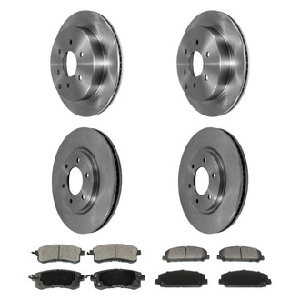 DuraGo® - Plain Front and Rear Brake Kit with Ceramic Pads