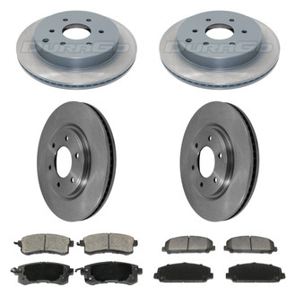 DuraGo® - Plain Front and Rear Brake Kit with Ceramic Pads
