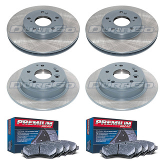 DuraGo® - Premium™ Plain Brake Kit with Semi-Metallic Pads
