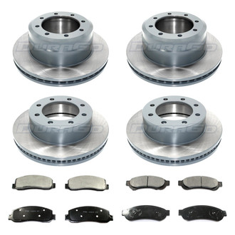 DuraGo® - Premium™ Plain Brake Kit with Semi-Metallic Pads