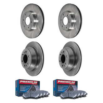 DuraGo® - Premium™ Plain Brake Kit with Semi-Metallic Pads