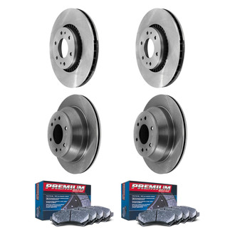 DuraGo® - Premium™ Plain Brake Kit with Semi-Metallic Pads