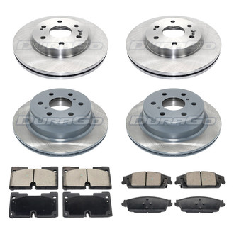 DuraGo® - Premium™ Plain Brake Kit with Semi-Metallic Pads