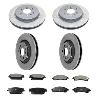 DuraGo® - Plain Front and Rear Brake Kit with Ceramic Pads