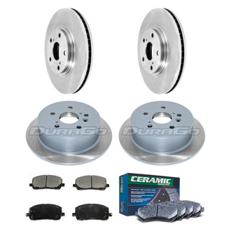 DuraGo® - Plain Front and Rear Brake Kit with Ceramic Pads