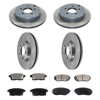 DuraGo® - Plain Front and Rear Brake Kit with Ceramic Pads