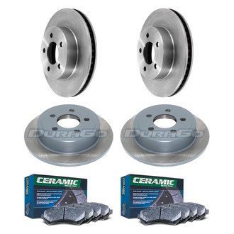 DuraGo® - Plain Front and Rear Brake Kit with Ceramic Pads