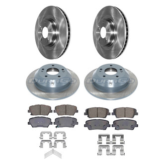 DuraGo® - Plain Front and Rear Brake Kit with Ceramic Pads