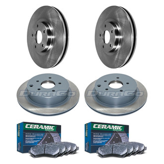 DuraGo® - Plain Front and Rear Brake Kit with Ceramic Pads