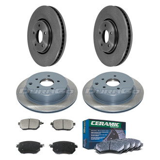 DuraGo® - Plain Front and Rear Brake Kit with Ceramic Pads