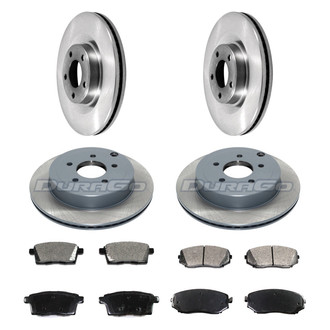 DuraGo® - Plain Front and Rear Brake Kit with Ceramic Pads