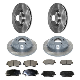 DuraGo® - Plain Front and Rear Brake Kit with Ceramic Pads