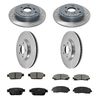 DuraGo® - Plain Front and Rear Brake Kit with Ceramic Pads