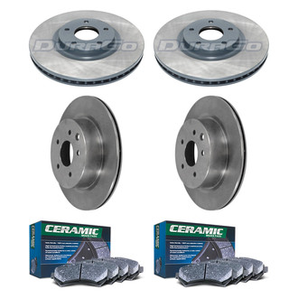 DuraGo® - Plain Front and Rear Brake Kit with Ceramic Pads