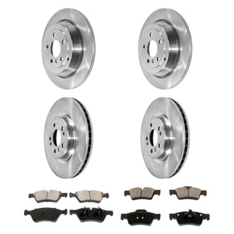 DuraGo® - Plain Front and Rear Brake Kit with Ceramic Pads
