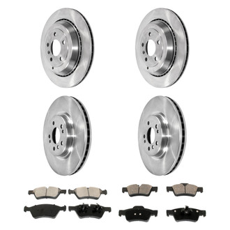 DuraGo® - Plain Front and Rear Brake Kit with Ceramic Pads