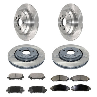 DuraGo® - Plain Front and Rear Brake Kit with Ceramic Pads