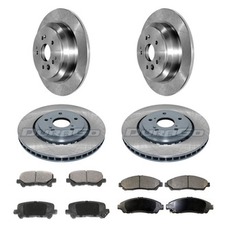 DuraGo® - Plain Front and Rear Brake Kit with Ceramic Pads