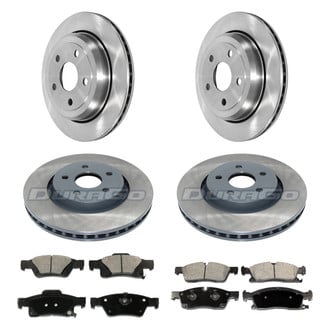 DuraGo® - Plain Front and Rear Brake Kit with Ceramic Pads
